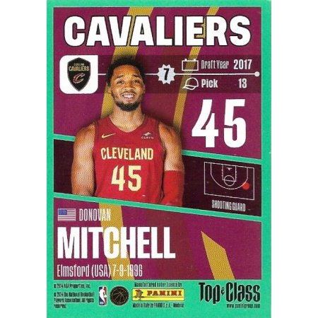 2023-24 PANINI NBA Top Class - #25 - Donovan Mitchell - Cleveland Cavaliers